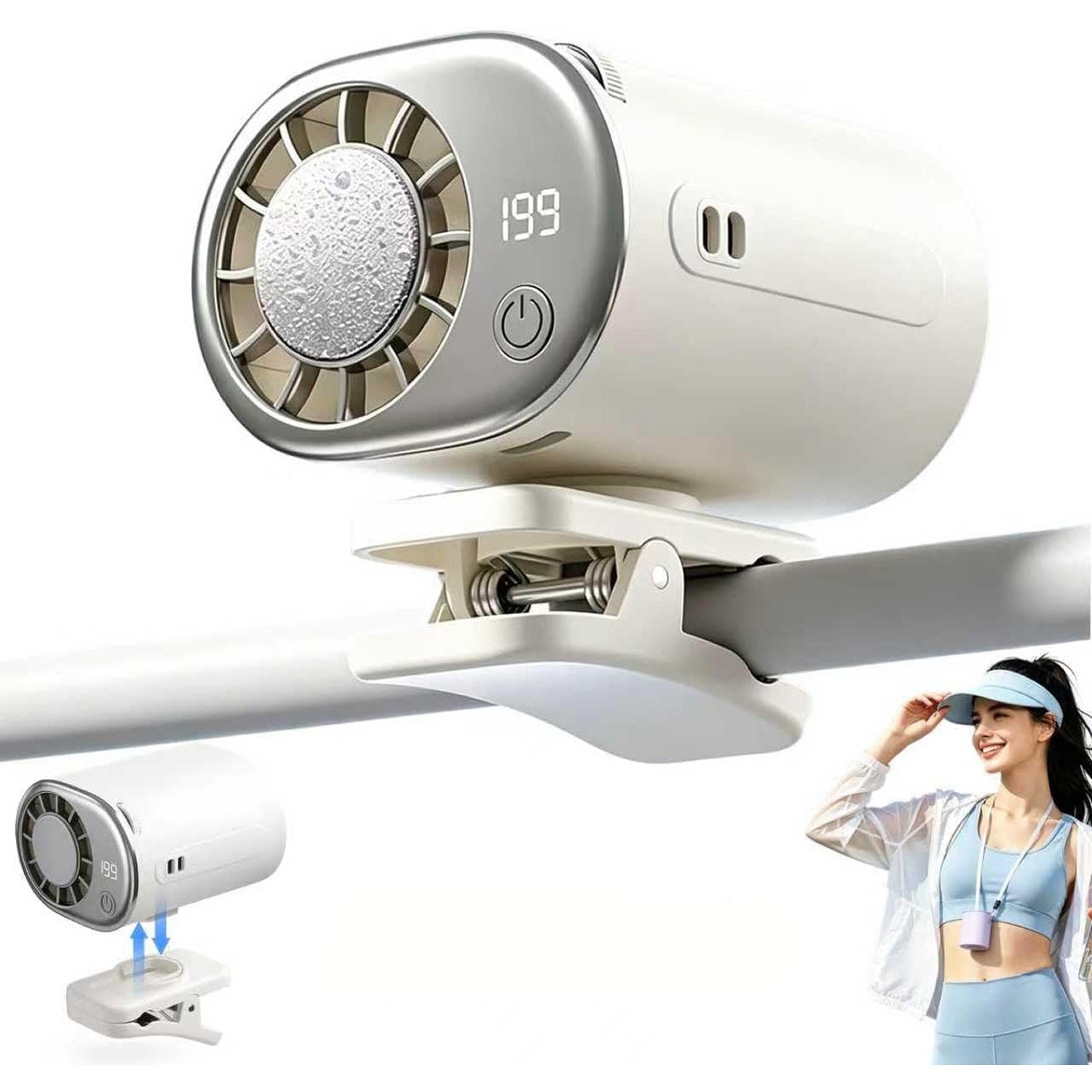 RidexFan Car Clip-On Fan