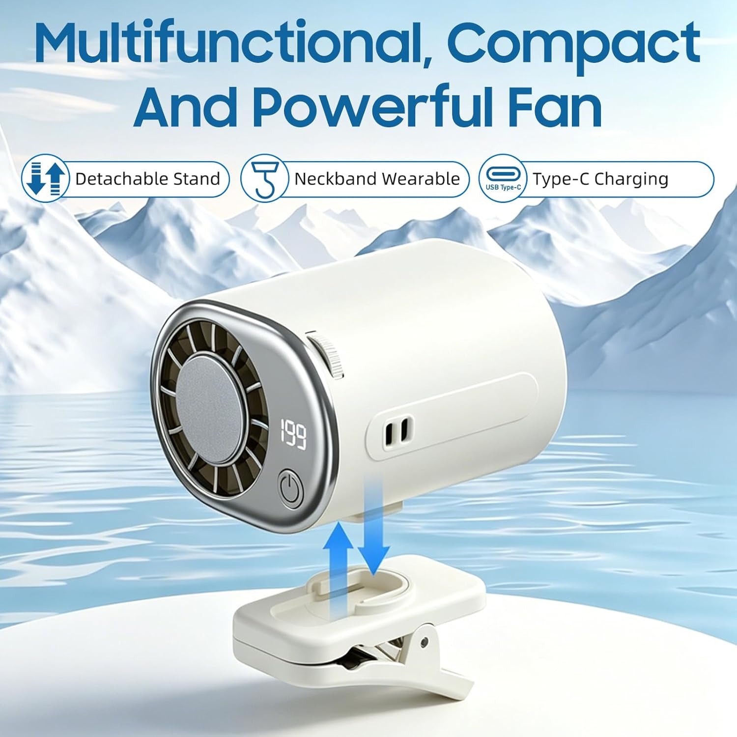 RidexFan Car Clip-On Fan