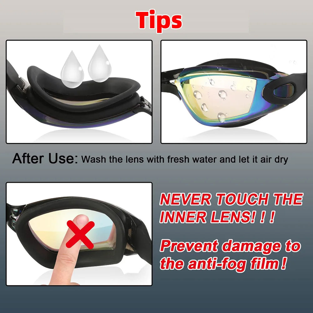 BlueGazix Anti Fog Swimming Goggles