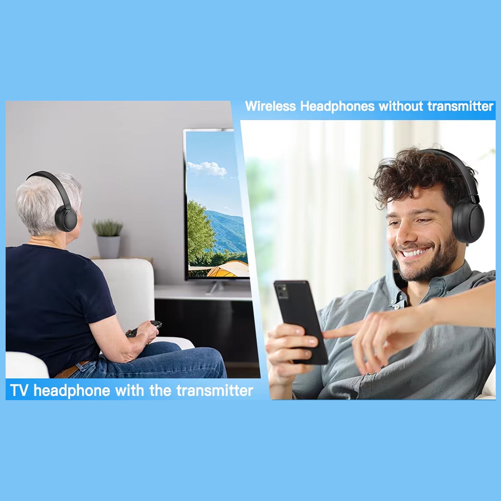 CozeTone TV Headphones For Hearing Impaired