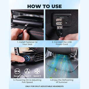FanziSot Car Headrest Fan