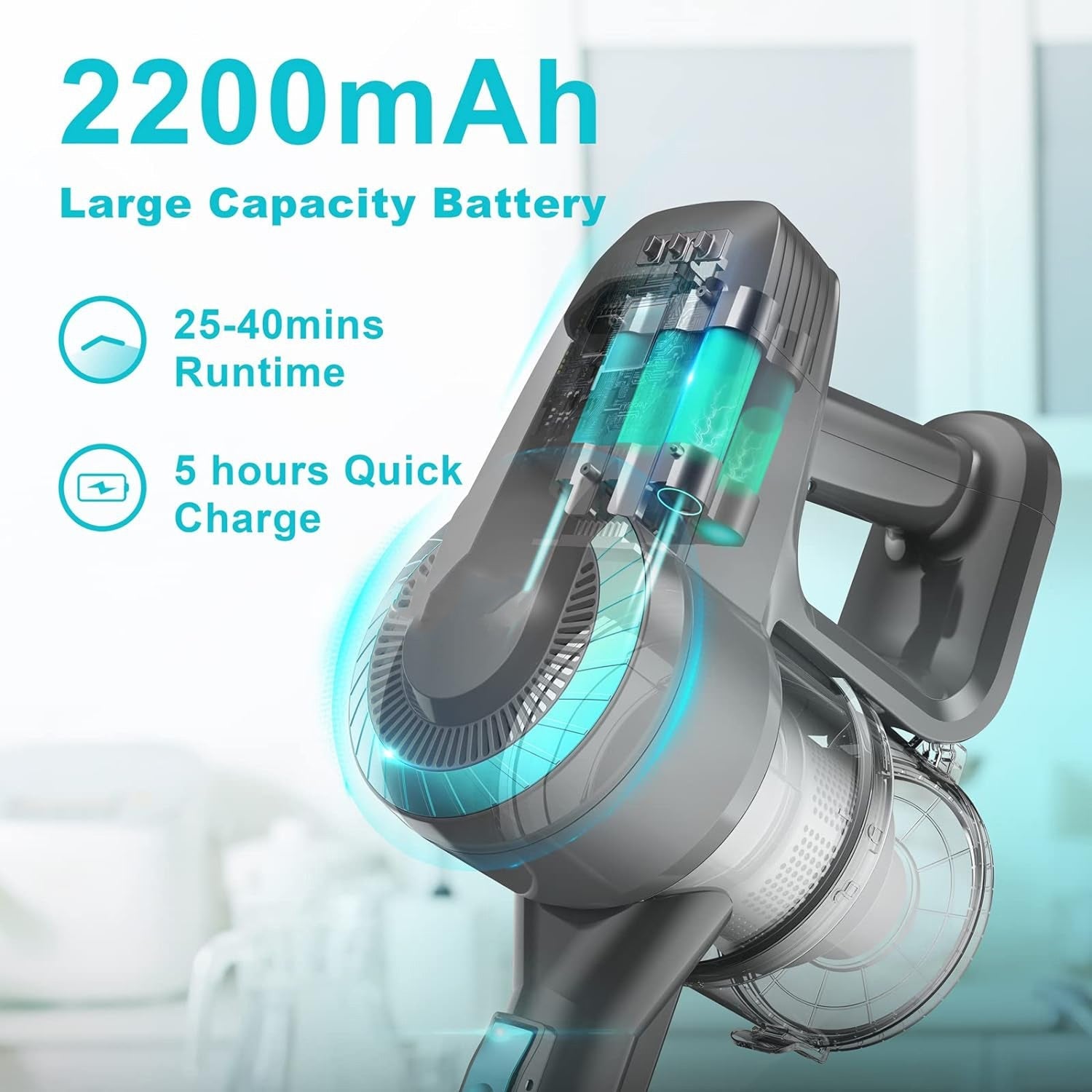 FurVaxim Cordless Vacuum For Pet Hair