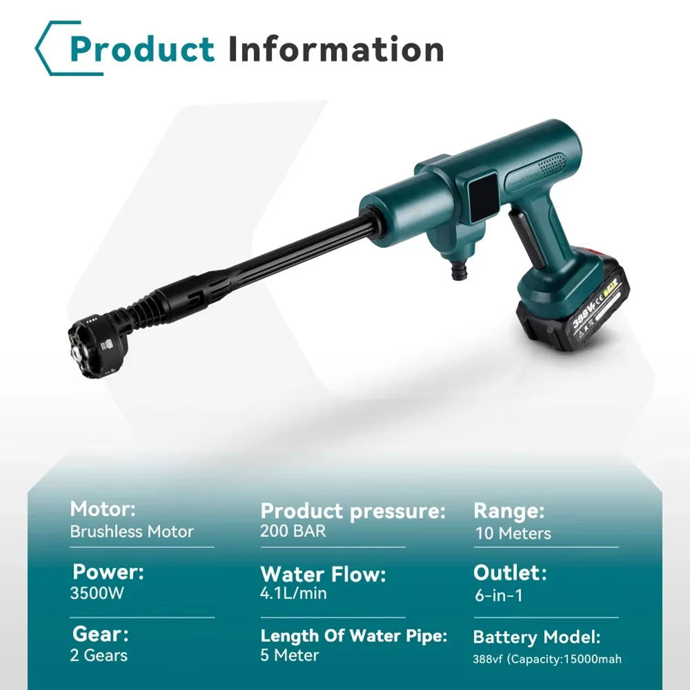 JetWavep Portable Pressure Washer With Water Tank