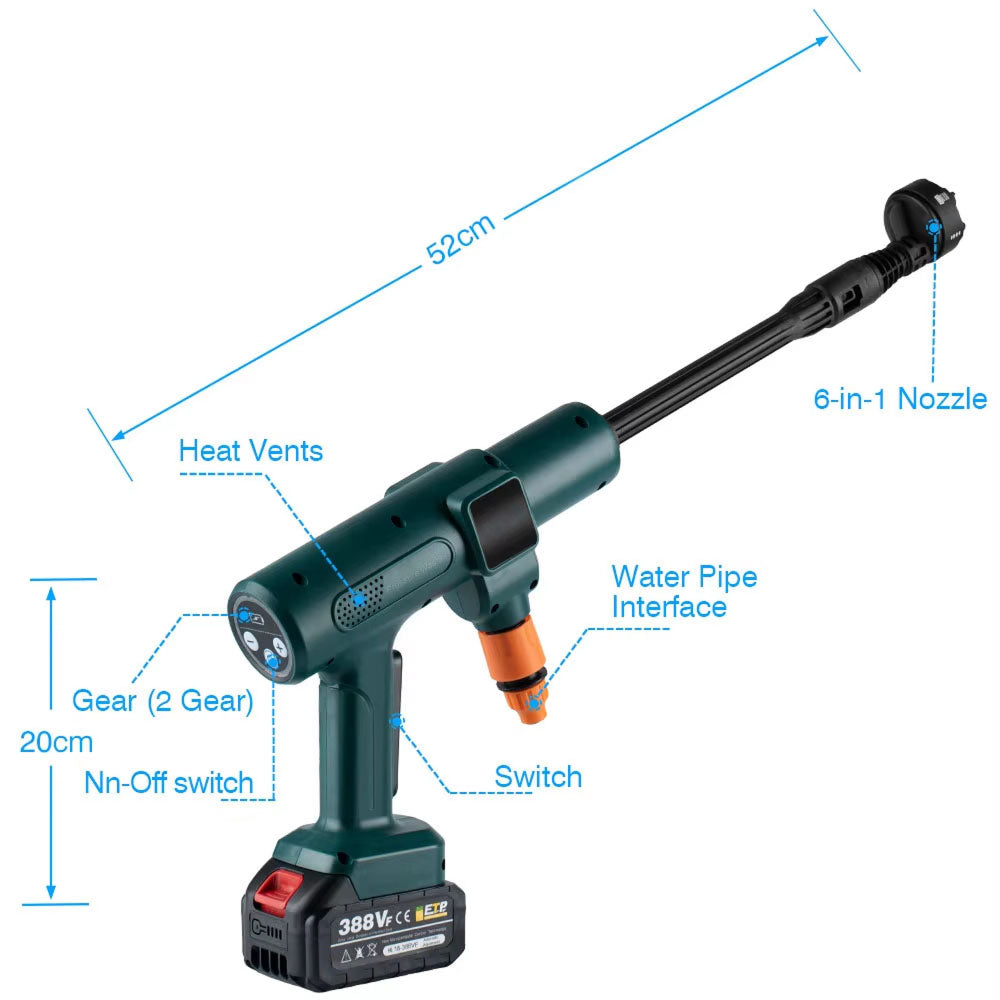 JetWavep Powerful Cordless Pressure Washer