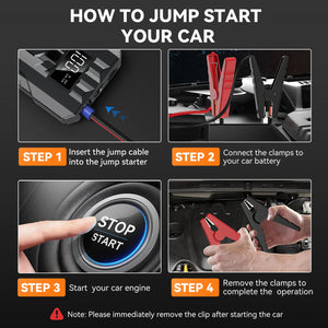 JumpeVolt Portable Car Jump Starter