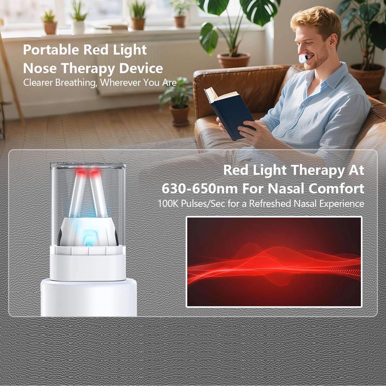 LuxFobest Red Light Therapy For Nose