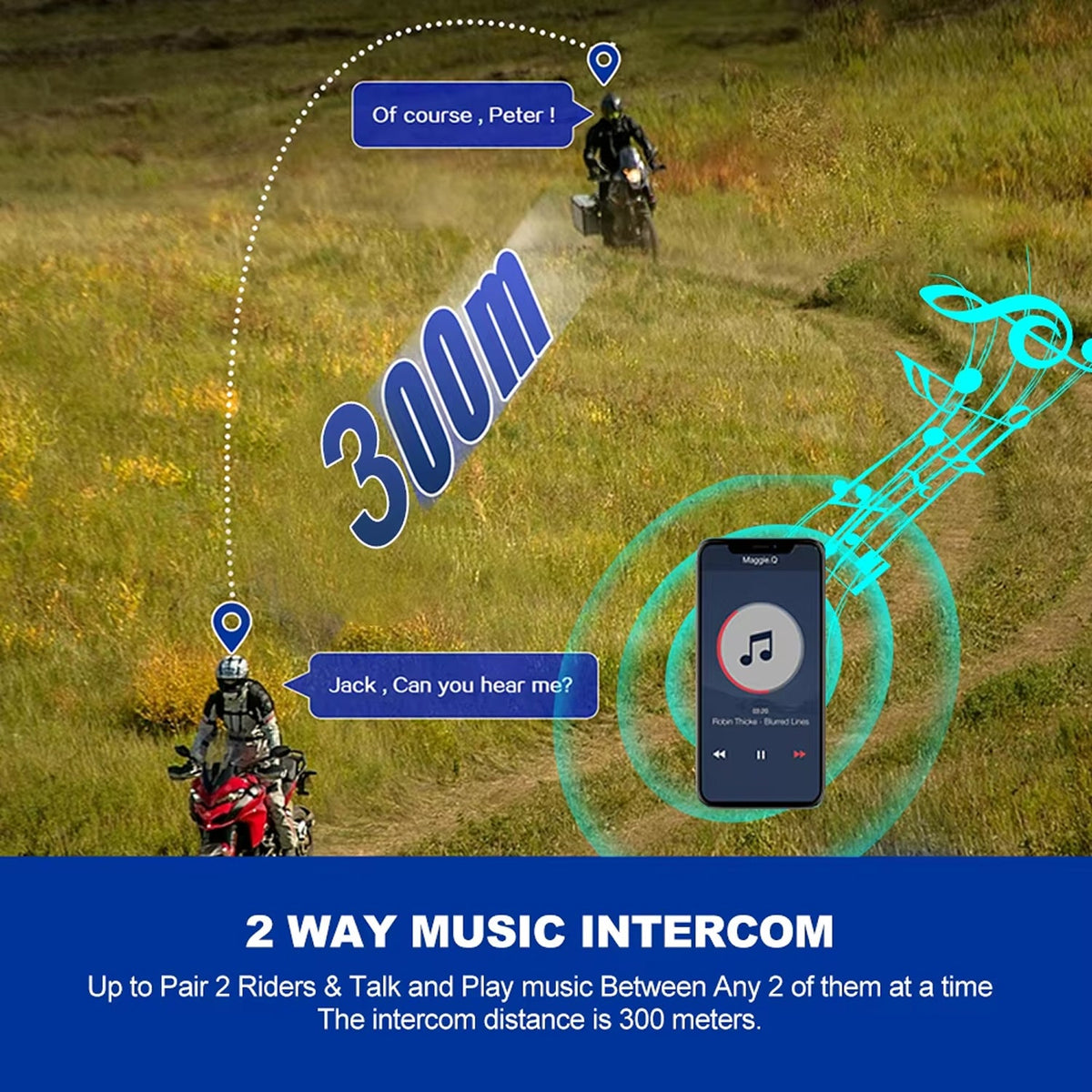 RiderZest V2 Motorcycle Intercom