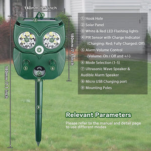 SonicHerd Rabbit Deterrent for Lawn