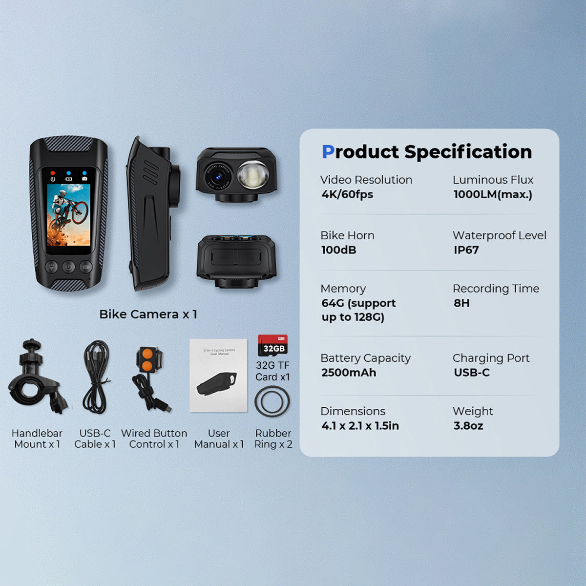 RoveCamet Camera for Cyclists