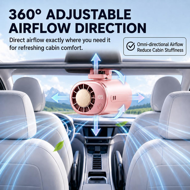 RidexFan Car Clip-On Fan