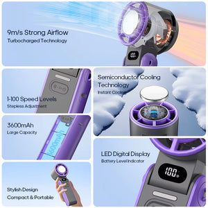 OziWind Rechargeable Handheld Fan