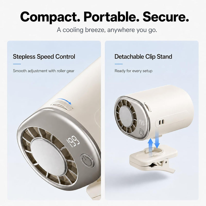 RidexFan Car Clip-On Fan