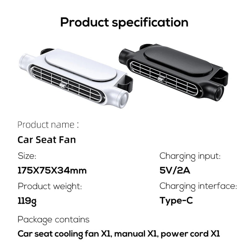 FanziSot Car Headrest Fan