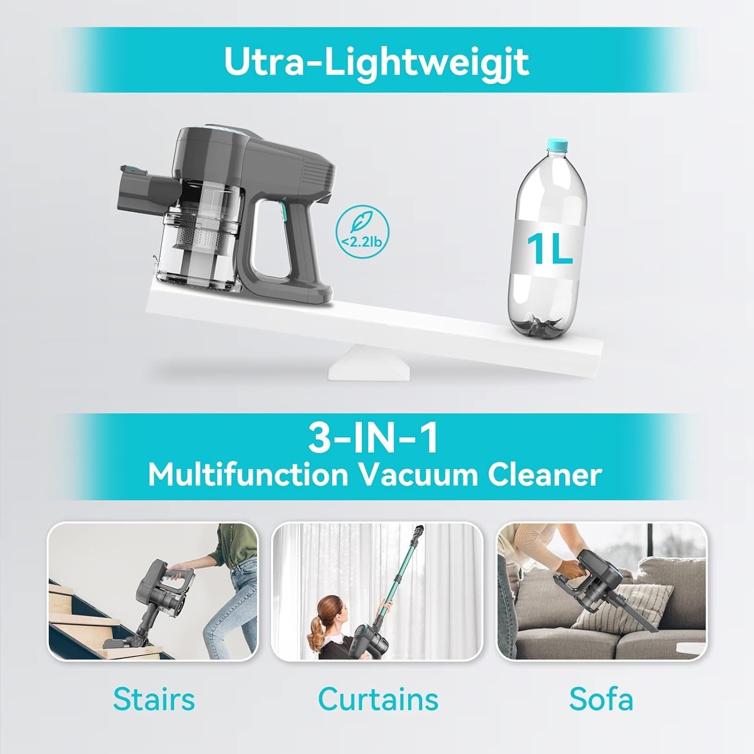 FurVaxim Cordless Vacuum For Pet Hair