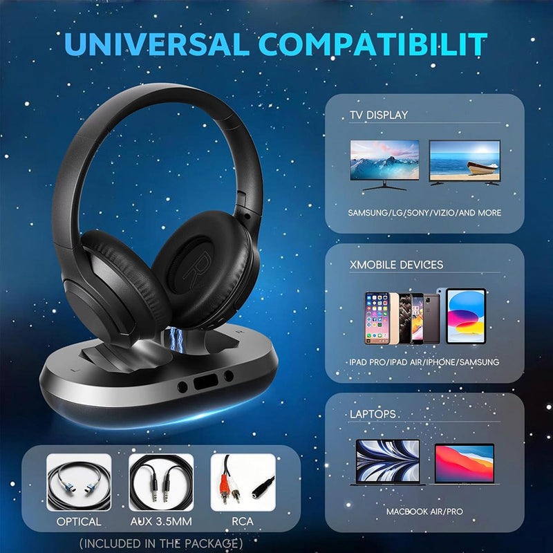 CozeTone V2 TV Headphones For Elderly