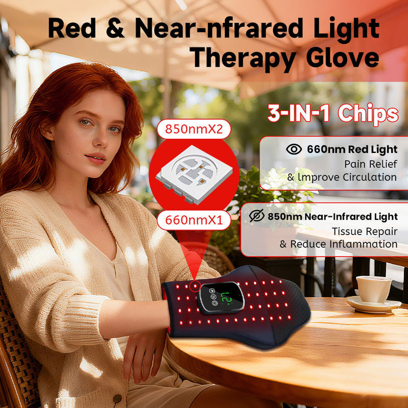 HeluxMend Red Light Therapy Glove