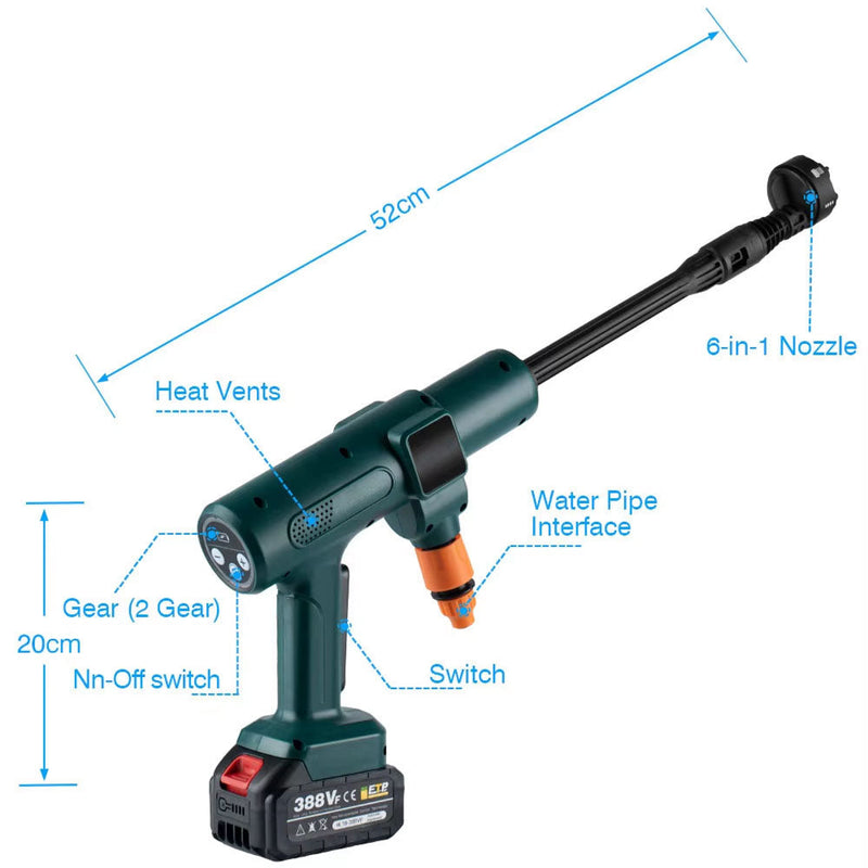 JetWavep Portable Pressure Washer With Water Tank