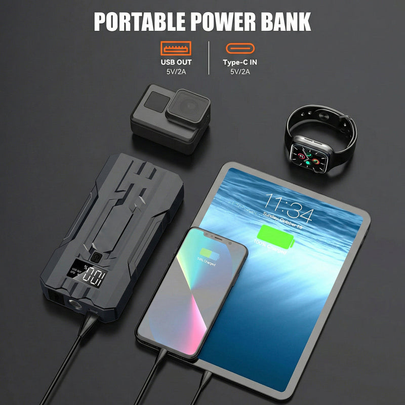 JumpeVolt Portable Car Jump Starter