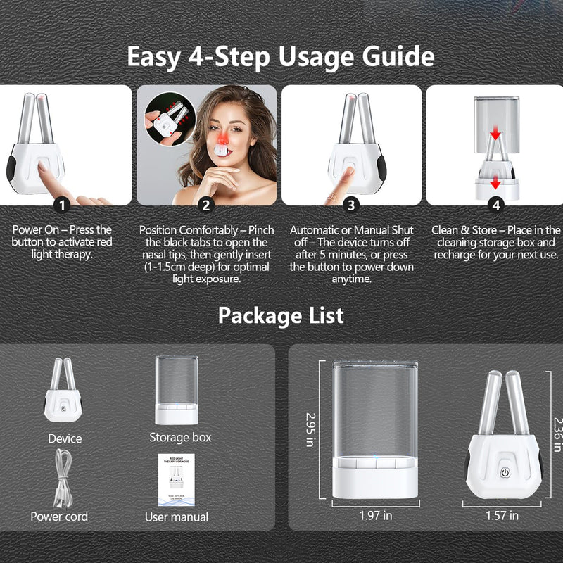 LuxFobest Red Light Therapy For Nose