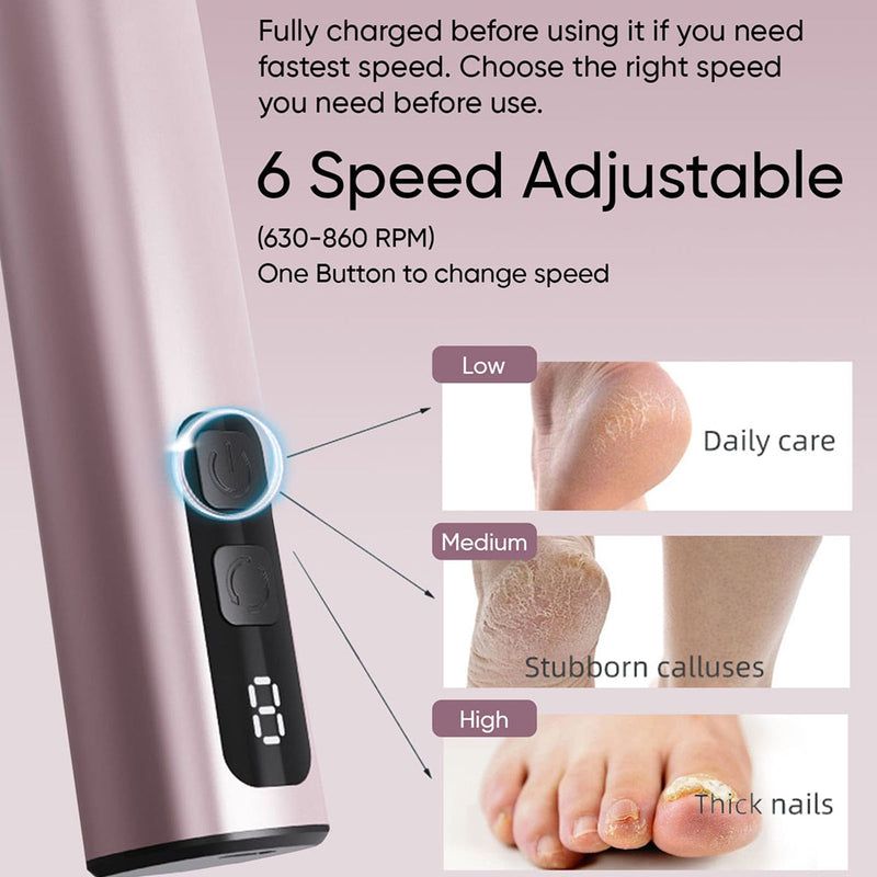 PediLuxid Electric Foot Callus Remover