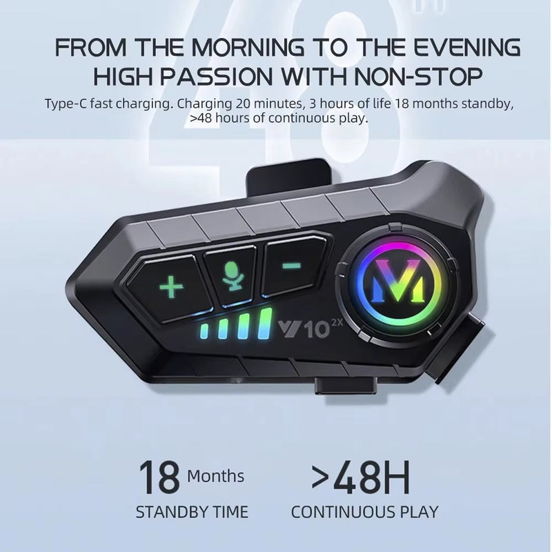 RiderZest V2 Motorcycle Intercom
