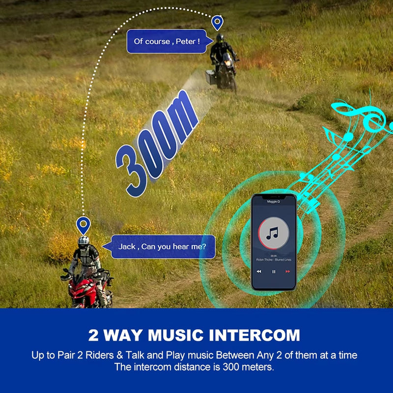 RiderZest V2 Motorcycle Intercom