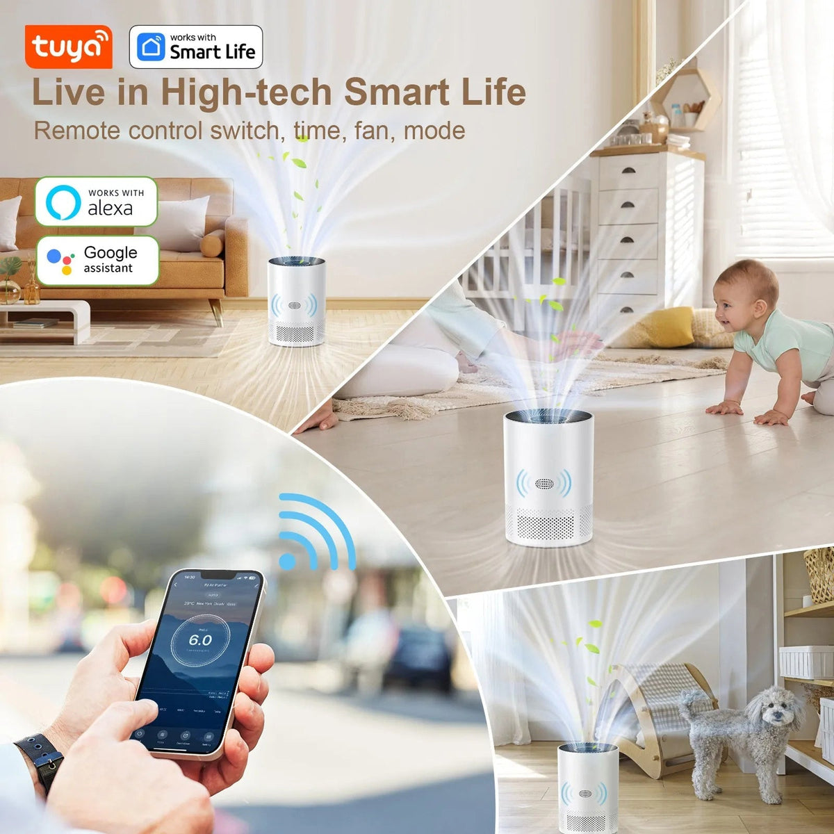 Smokelixo HEPA Air Purifier for Allergies