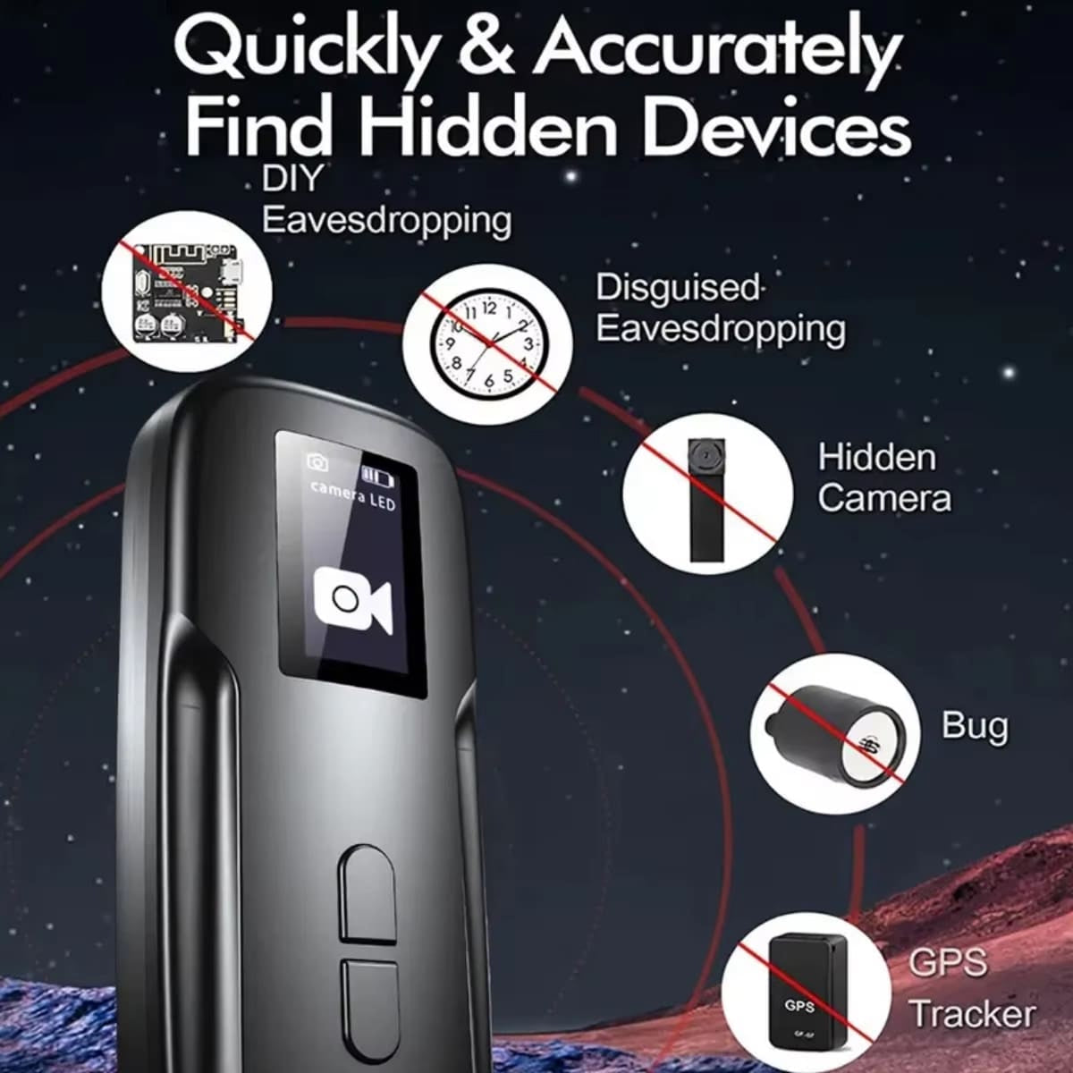 SnifRect Spy Bug Detector