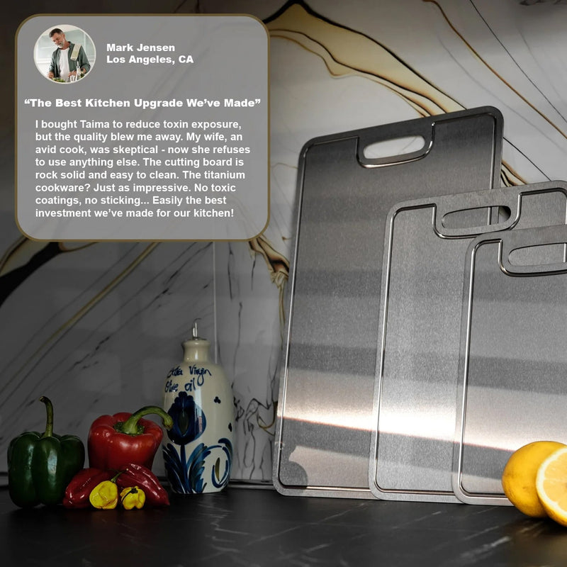 TiChopex Titanium Cutting Board