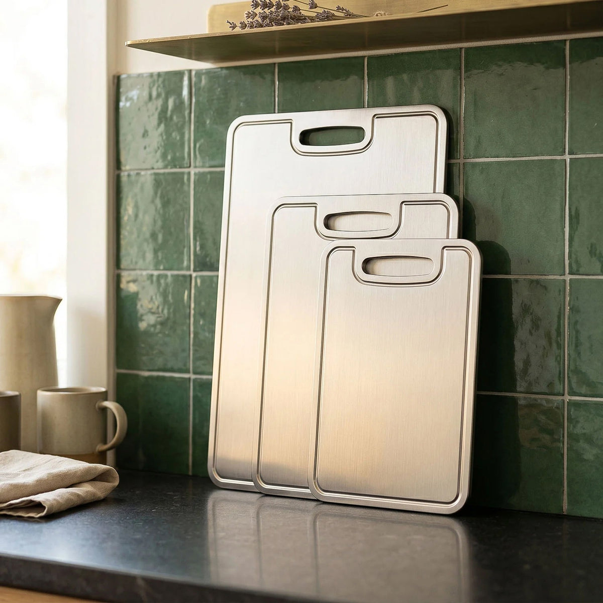 TiChopex Titanium Cutting Board